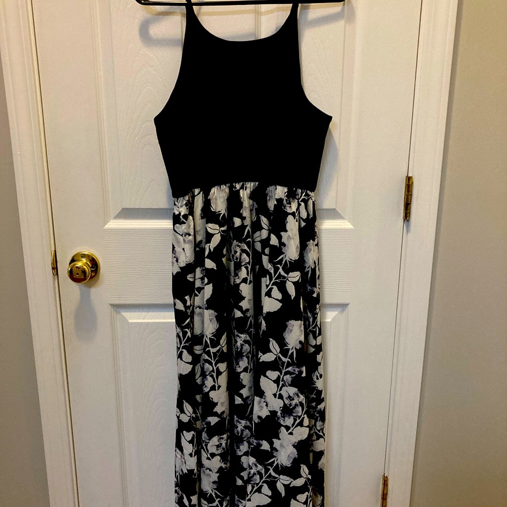 Hutch black and white floral dress